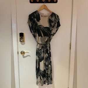 Oak & Fort leaf print dress